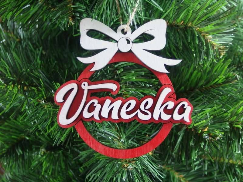 Vianočná ozdoba - meno