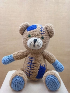 Háčkovaný medvedík 3