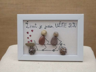 Kamienkový obrázok Na Bicykli