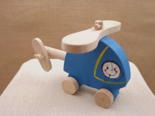 Vrtuľník modrý