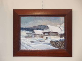 Obraz Zimné domčeky