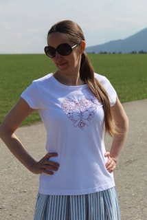 Tričko srdce s mašličkou