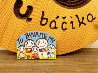 Tu bývame my 6x5cm