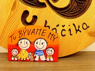 Tu bývame my 12x9cm